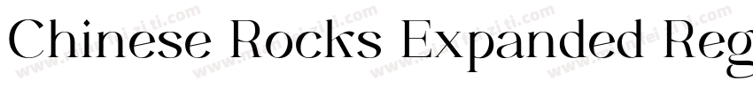 Chinese Rocks Expanded Regular字体转换